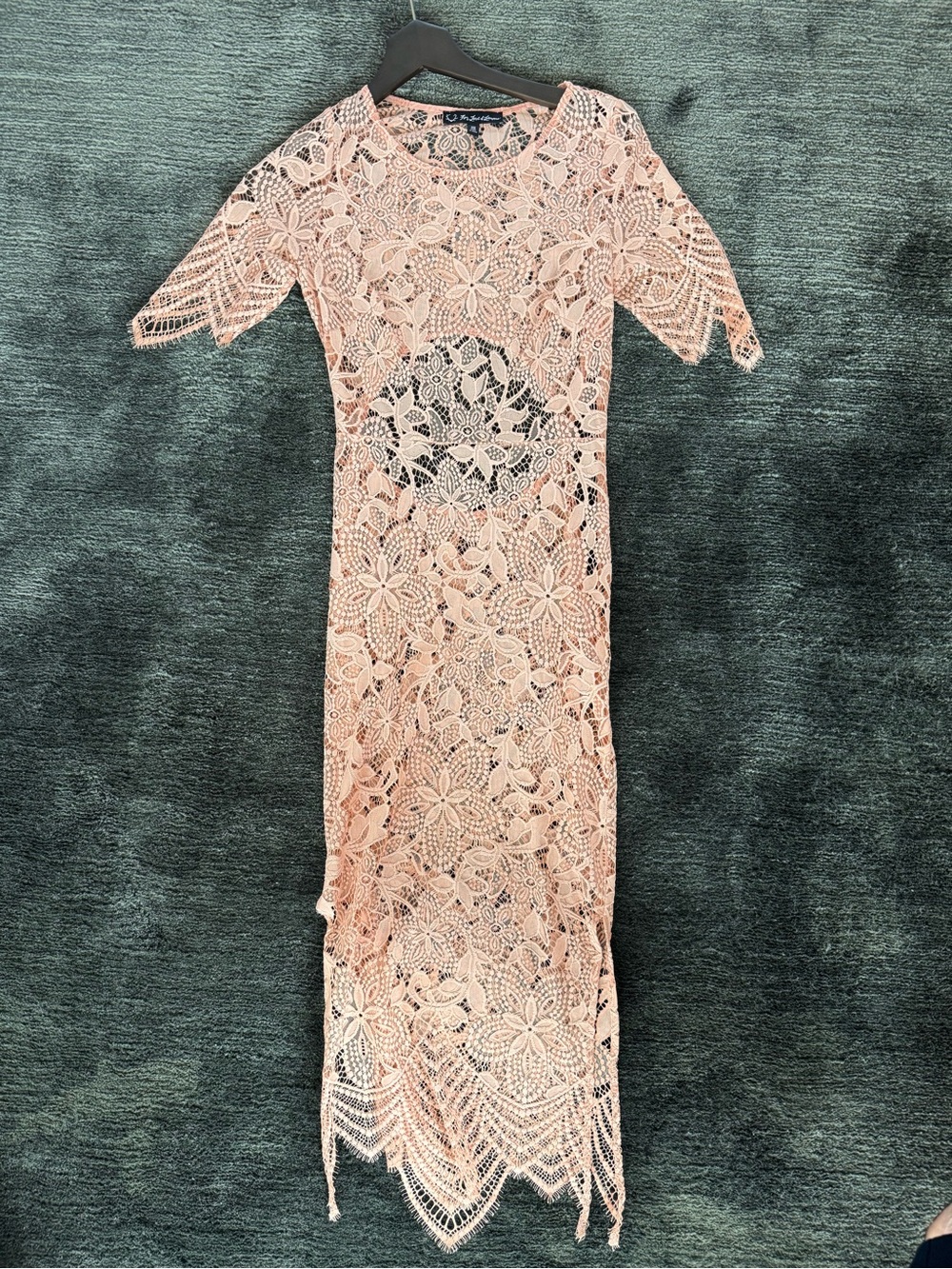 For Love and lemons Peach Lace Dress, Small
